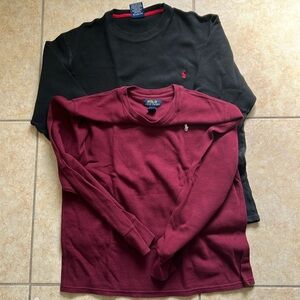 Classic Fit Heavyweight Jersey T-Shirt Black and Maroon